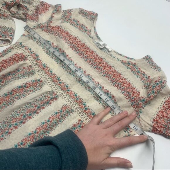 • Entro Floral Boho Crochet Bell Sleeve Blouse N48 - Picture 8 of 11
